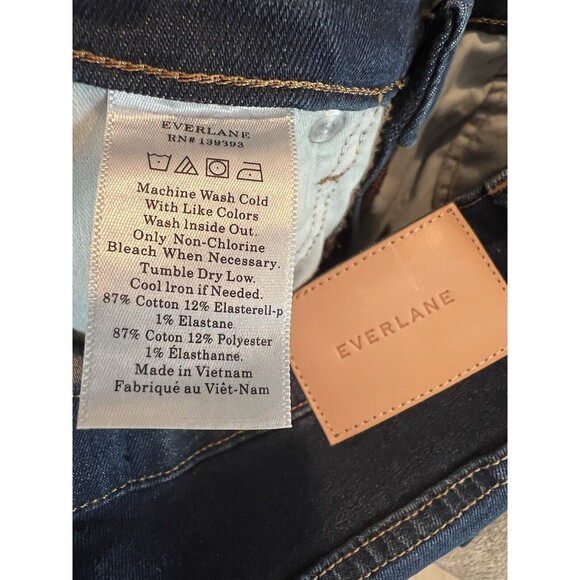Everlane Jeans Women 27 Regular Blue Skinny Mid-rise Ankle Preppy Casual - Picture 7 of 9